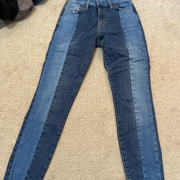 color block skinny jeans - Picture 2 of 2